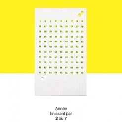 Pastilles Numérotées Jaunes Pour Marquage De Reine (99 Numéros)