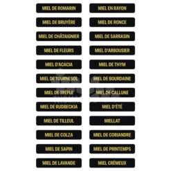 Petites étiquettes Variété Miel