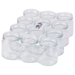 Pots Verre Réserve 250 G TO 63 (pack De 12 Pièces, Sans Capsules)