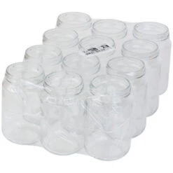 Pots Verre Normal 500 G TO 63 (pack De 12 Pièces Sans Capsules)