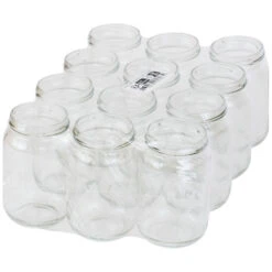 Pots Verre 500 G TO 63 (pack De 12 Pièces, Sans Capsules)